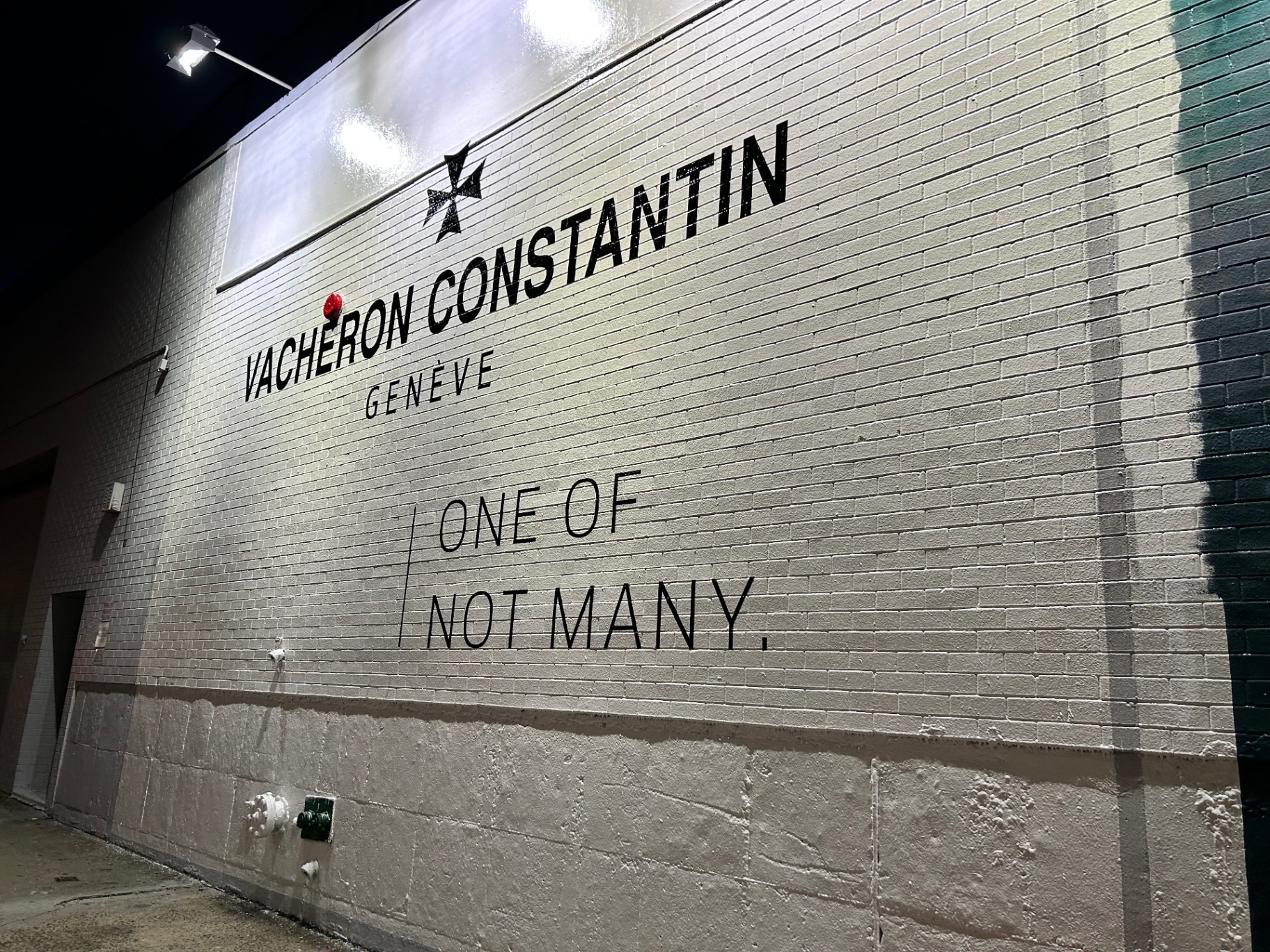 Vacheron Constantin mural in NYC - 'One of Not Many' - capturing the luxury watch brand's presence in the city
